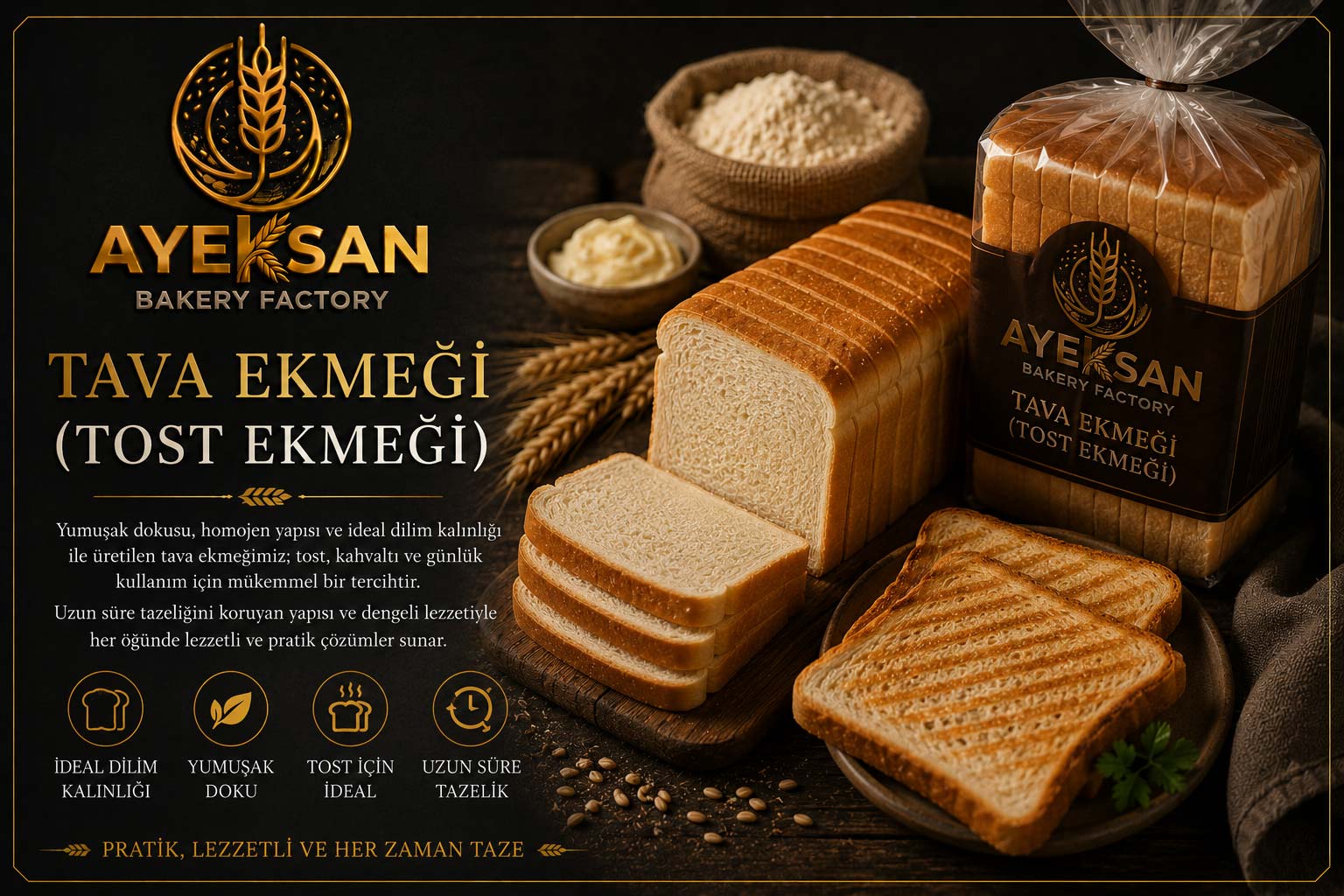 Tava Ekmeği (Tost Ekmeği)